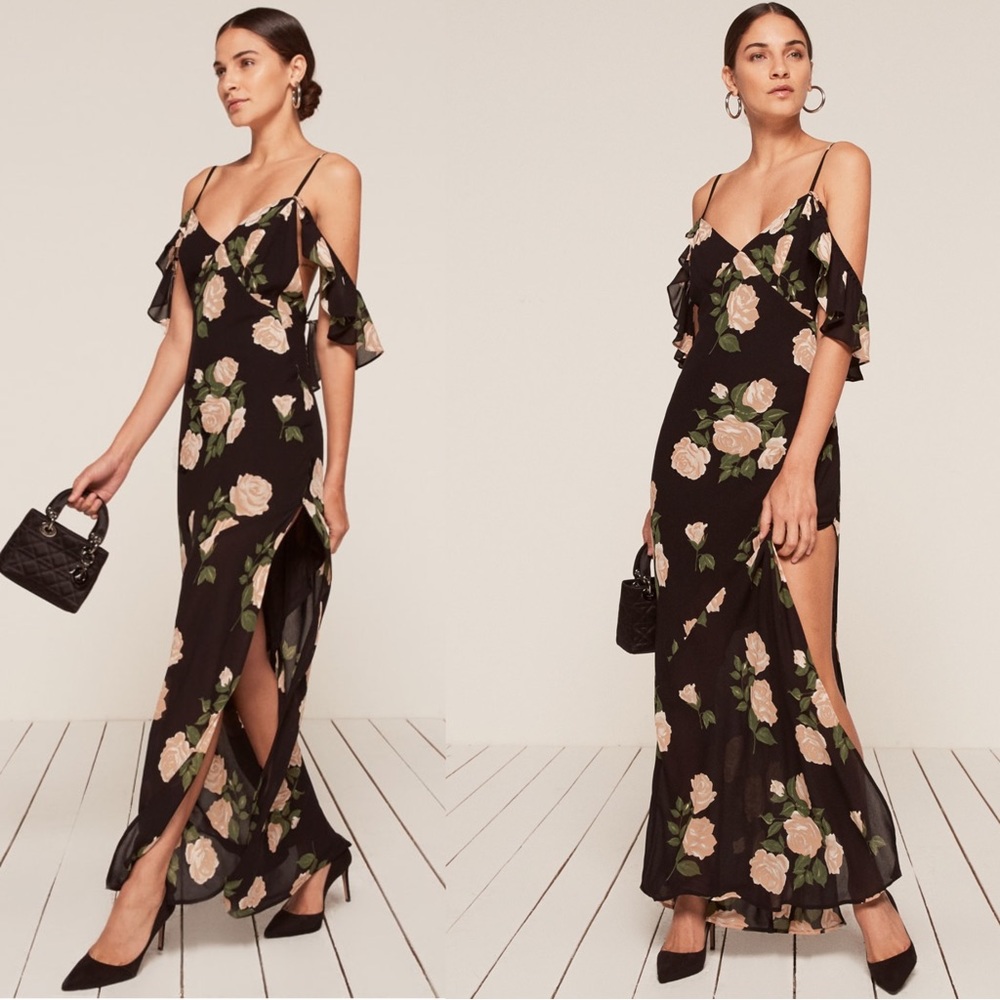 Reformation Ferrara Dress Floral Maxi Dress
